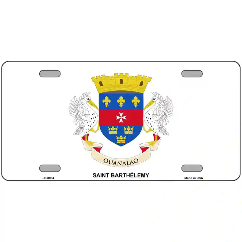 Saint Barthelemy Novelty Metal License Plate 24" x 12" (LLP)