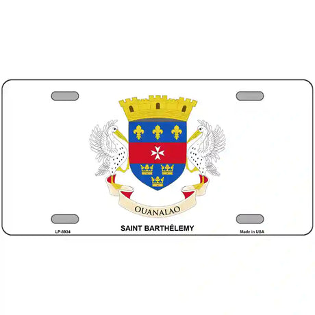 Saint Barthelemy Novelty Metal License Plate 24" x 12" (LLP)