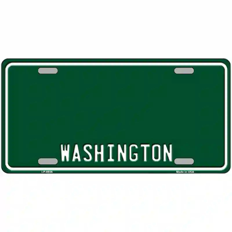 Washington Green Metal Novelty License Plate 24" x 12" (LLP) / Yes