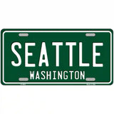 Seattle Washington Green Metal Novelty License Plate 24" x 12" (LLP)