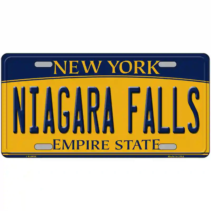 Niagara Falls New York Metal Novelty License Plate 24" x 12" (LLP)