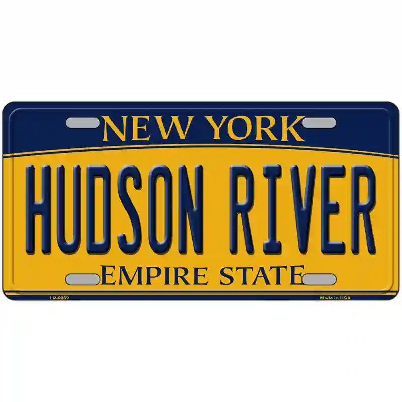 Hudson River New York Metal Novelty License Plate 24" x 12" (LLP)