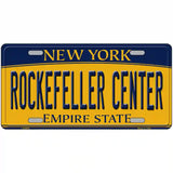 Rockefeller Center New York Metal Novelty License Plate 24" x 12" (LLP)