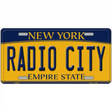 Radio City New York Metal Novelty License Plate 24" x 12" (LLP)