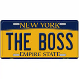 The Boss New York Metal Novelty License Plate 24" x 12" (LLP)