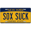 Sox Suck New York Metal Novelty License Plate 24" x 12" (LLP)