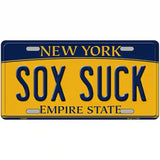 Sox Suck New York Metal Novelty License Plate 24" x 12" (LLP)