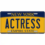 Actress New York Metal Novelty License Plate 24" x 12" (LLP)