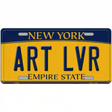 Art Lvr New York Metal Novelty License Plate 24" x 12" (LLP)