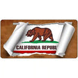 California Flag Scroll Metal Novelty License Plate 24" x 12" (LLP)