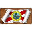 Florida Flag Scroll Metal Novelty License Plate 24" x 12" (LLP)