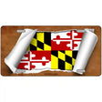 Maryland Flag Scroll Metal Novelty License Plate 24" x 12" (LLP)