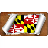 Maryland Flag Scroll Metal Novelty License Plate 24" x 12" (LLP)