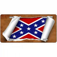 Confederate Flag Scroll Metal Novelty License Plate 24" x 12" (LLP)