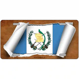 Guatemala Flag Scroll Metal Novelty License Plate 24" x 12" (LLP)