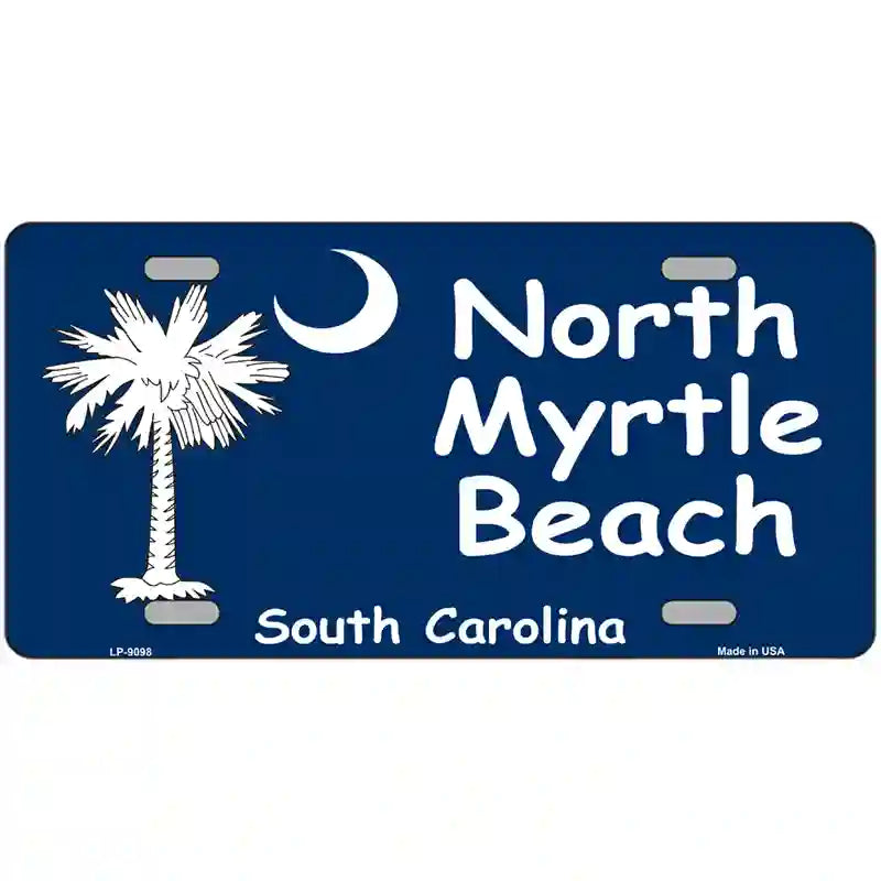 North Myrtle Beach Flag Metal Novelty License Plate 24" x 12" (LLP)