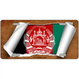 Afghanistan Flag Scroll Metal Novelty License Plate 24" x 12" (LLP)