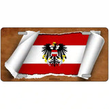 Austria Flag Scroll Metal Novelty License Plate 24" x 12" (LLP)