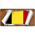 Belgium Flag Scroll Metal Novelty License Plate 24" x 12" (LLP)