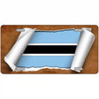 Botswana Flag Scroll Metal Novelty License Plate 24" x 12" (LLP)