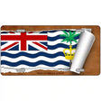 British Indian Ocean Flag Scroll Metal Novelty License Plate 24" x 12" (LLP)