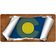 Commonwealth Flag Scroll Metal Novelty License Plate 24" x 12" (LLP)