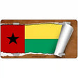 Guinea-Bissau Flag Scroll Metal Novelty License Plate 24" x 12" (LLP)