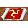 Isle of Man Flag Scroll Metal Novelty License Plate 24" x 12" (LLP)