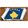 Kosovo Flag Scroll Metal Novelty License Plate 24" x 12" (LLP)