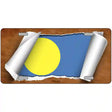 Palau Flag Scroll Metal Novelty License Plate 24" x 12" (LLP)