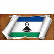 Lesotho Flag Scroll Metal Novelty License Plate 24" x 12" (LLP)