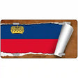 Liechtenstein Flag Scroll Metal Novelty License Plate 24" x 12" (LLP)