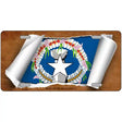 Northern Marianas Flag Scroll Metal Novelty License Plate 24" x 12" (LLP)