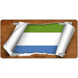 Sierra Leone Flag Scroll Metal Novelty License Plate 24" x 12" (LLP)