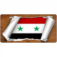 Syria Flag Scroll Metal Novelty License Plate 24" x 12" (LLP)