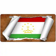 Tajikistan Flag Scroll Metal Novelty License Plate 24" x 12" (LLP)