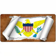 Virgin Islands US Flag Scroll Metal Novelty License Plate 24" x 12" (LLP)