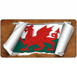 Wales Flag Scroll Metal Novelty License Plate 24" x 12" (LLP)