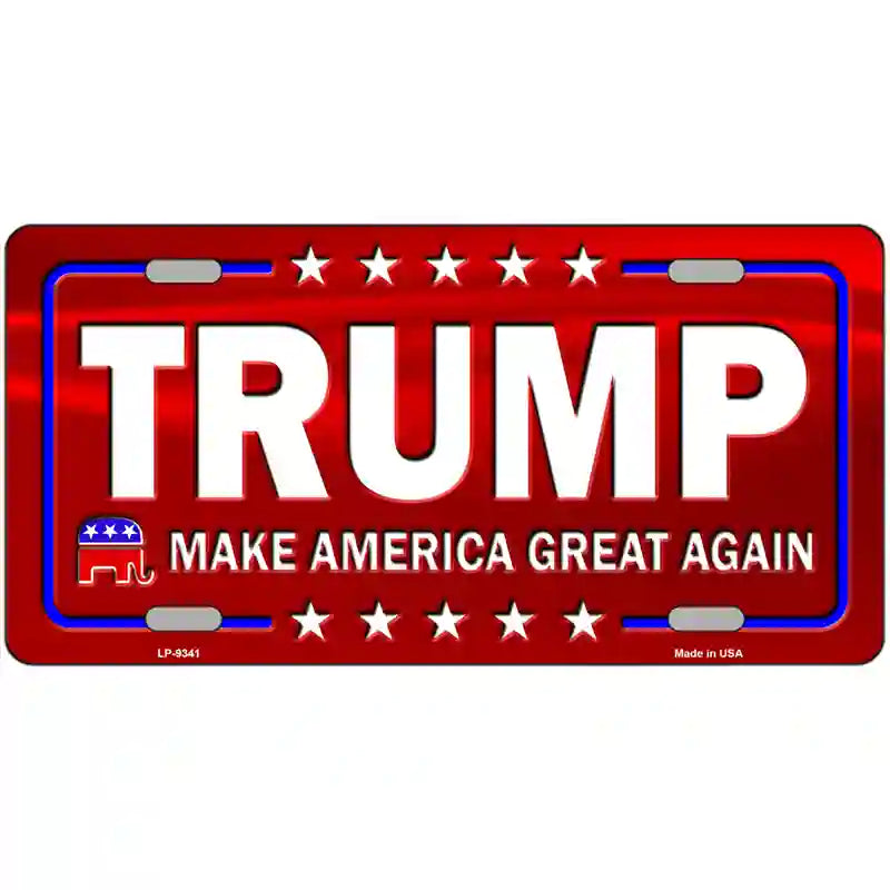 Trump Metal Novelty License Plate 24" x 12" (LLP)