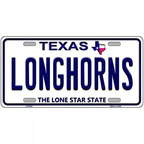 Longhorn Texas Novelty Metal License Plate 24" x 12" (LLP)