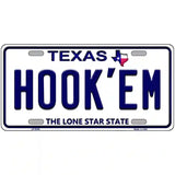 Hookem Texas Novelty Metal License Plate 24" x 12" (LLP)