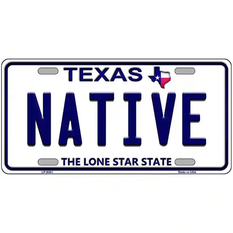 Native Texas Novelty Metal License Plate 24" x 12" (LLP)