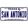 San Antonio Texas Novelty Metal License Plate 24" x 12" (LLP)