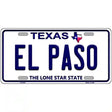 El Paso Texas Novelty Metal License Plate 24" x 12" (LLP)