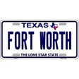 Fort Worth Texas Novelty Metal License Plate 24" x 12" (LLP)