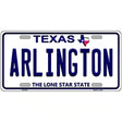 Arlington Texas Novelty Metal License Plate 24" x 12" (LLP)