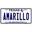 Amarillo Texas Novelty Metal License Plate 24" x 12" (LLP)