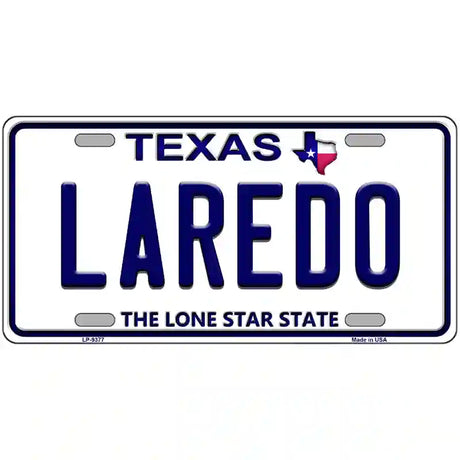 Laredo Texas Novelty Metal License Plate 24" x 12" (LLP)