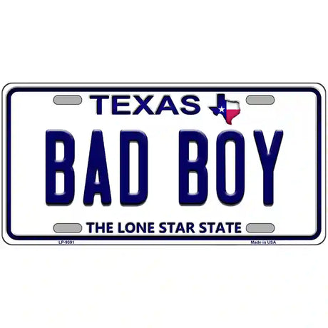 Bad Boy Texas Novelty Metal License Plate 24" x 12" (LLP)