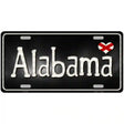 Alabama Flag Script Metal Novelty License Plate 24" x 12" (LLP)